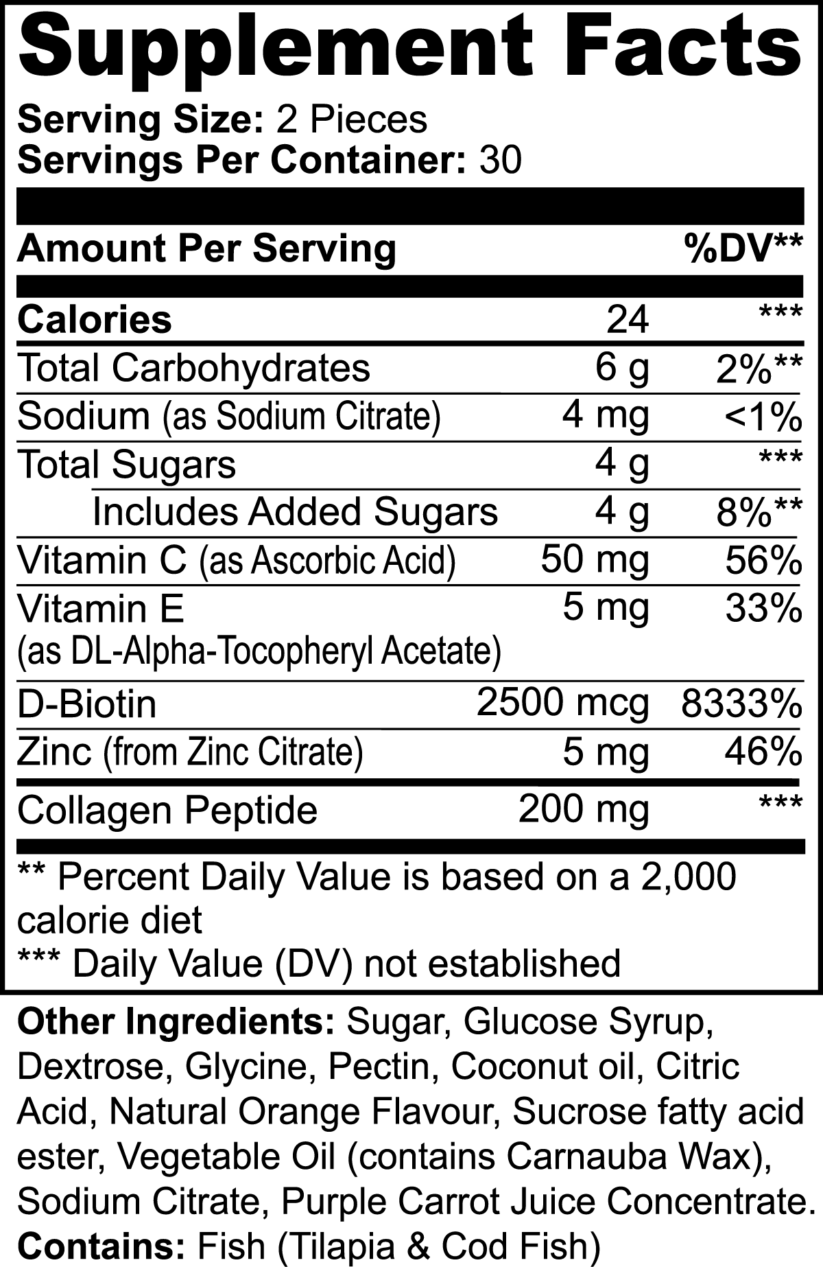 Nature's Collagen Vitamins Gummies